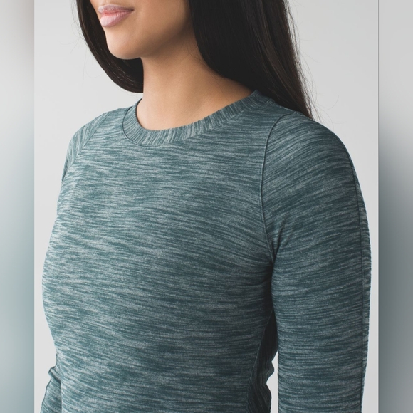 Lululemon &go Where-To Dress *Long Sleeve - Heathered Dark Fuel - 2 - Picture 2 of 10